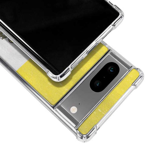 Vatican City Flag Distressed Google Pixel 8a Clear Case